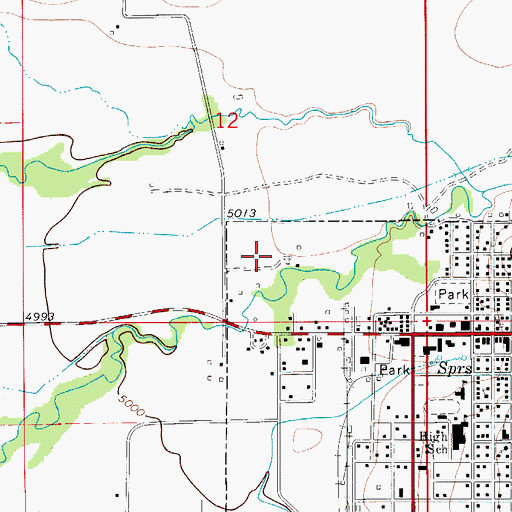 Topographic Map of White Sulphur Springs Ranger Station Heliport, MT