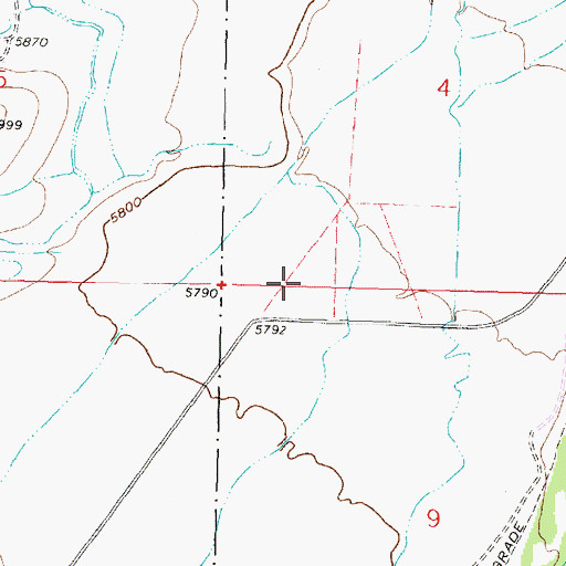 Topographic Map of Wise River Airport, MT