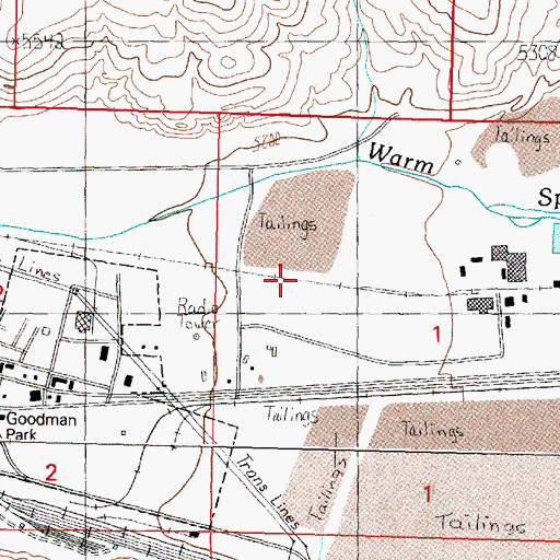 Topographic Map of KANA-AM (Anaconda), MT