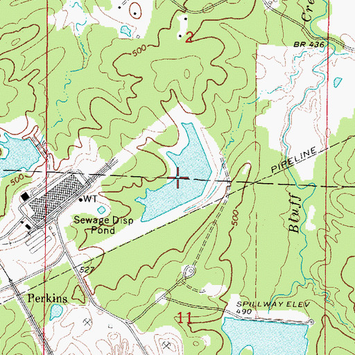 Topographic Map of Briar Plant Lake Two, AR