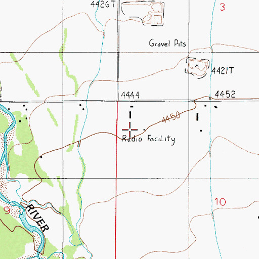 Topographic Map of KGVW-AM (Belgrade), MT