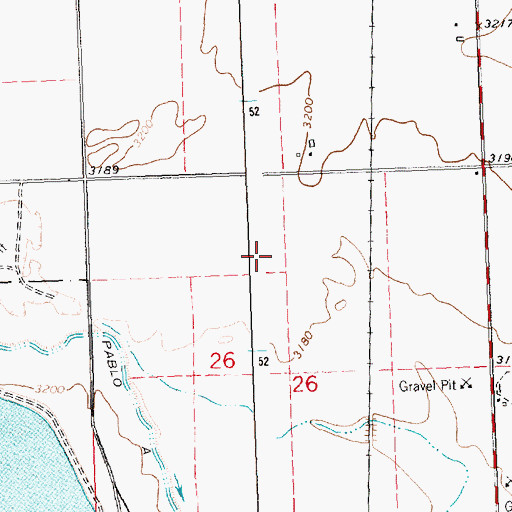 Topographic Map of KERR-AM (Polson), MT