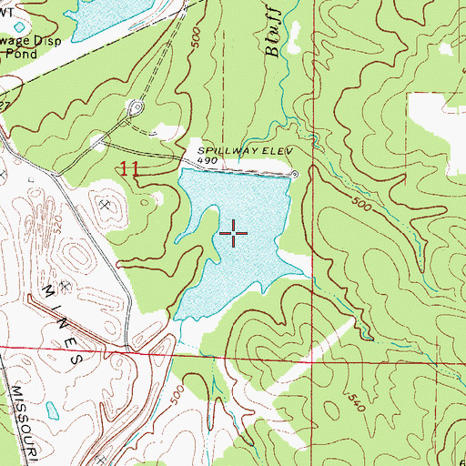 Topographic Map of Briar Plant Lake One, AR