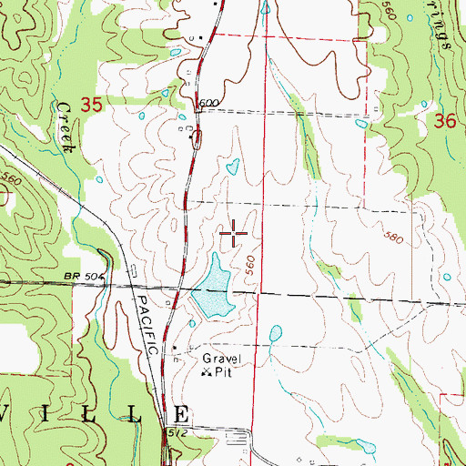 Topographic Map of McClure Lake Dam, AR