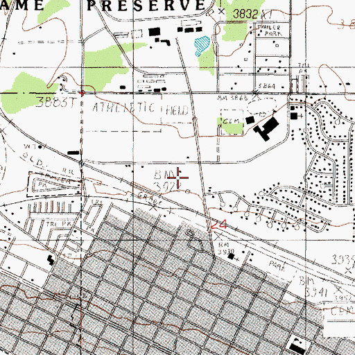 Topographic Map of KCAP-AM (Helena), MT