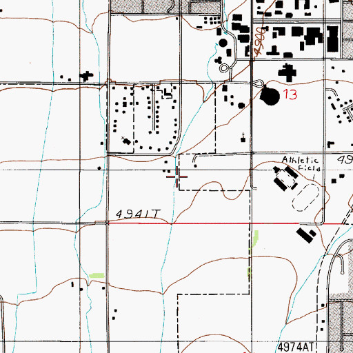 Topographic Map of KUUB-AM (Bozeman), MT