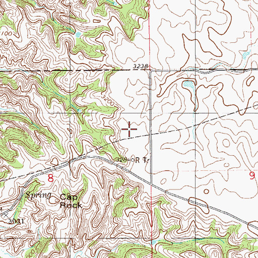 Topographic Map of KFLN-FM (Baker), MT