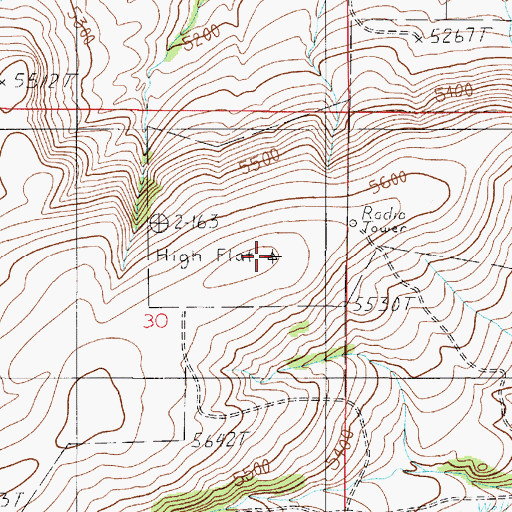 Topographic Map of KGVW-FM (Belgrade), MT