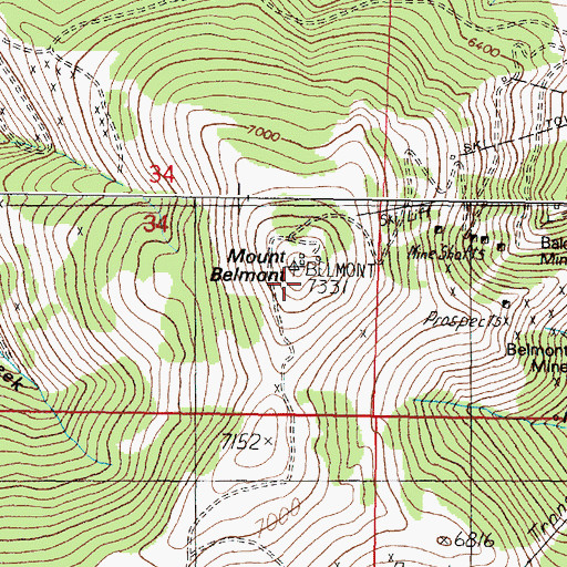 Topographic Map of KHKR-FM (East Helena), MT