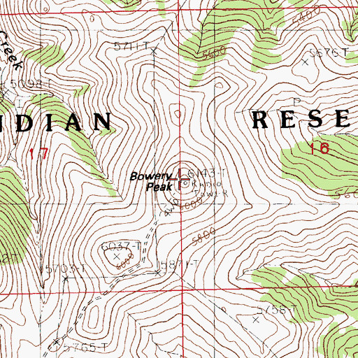 Topographic Map of KPQX-FM (Havre), MT
