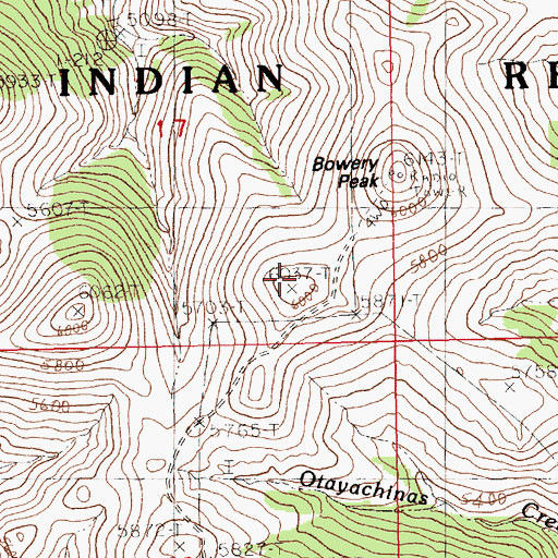 Topographic Map of KXEI-FM (Havre), MT