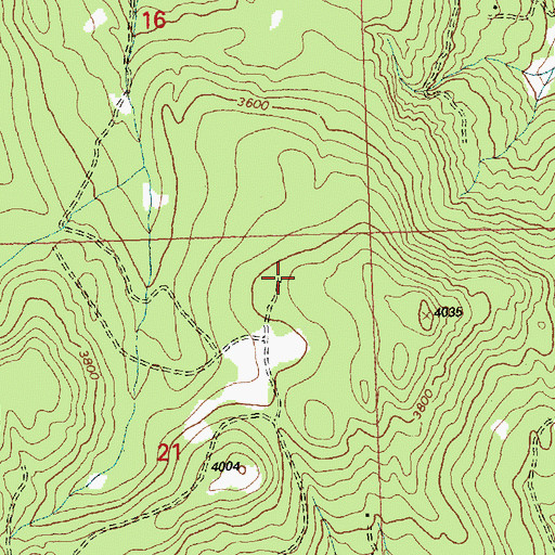 Topographic Map of KOFI-FM (Kalispell), MT