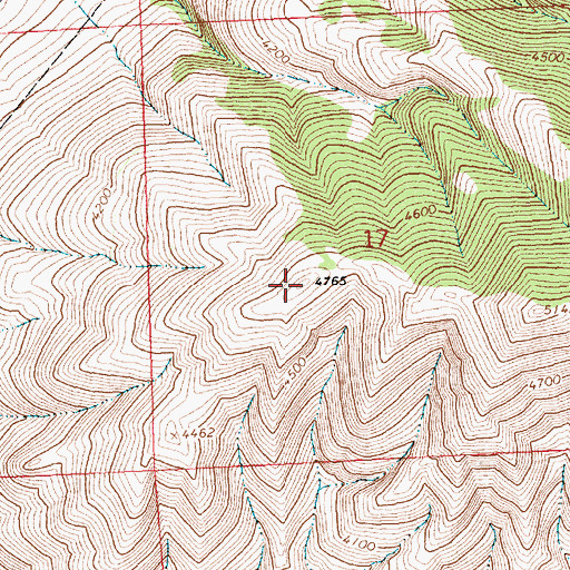 Topographic Map of KMSO-FM (Missoula), MT