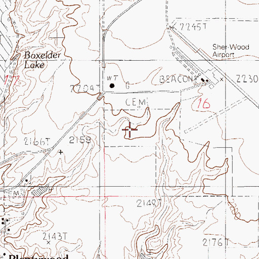 Topographic Map of KATQ-FM (Plentywood), MT