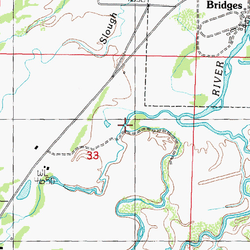 Topographic Map of Owsley Slough, MT