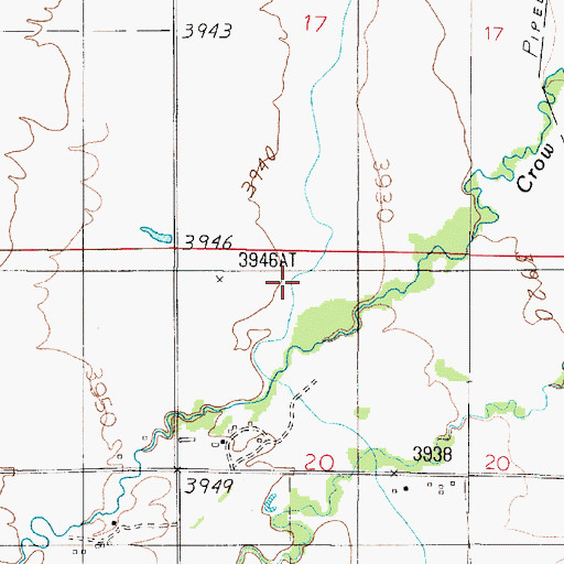 Topographic Map of Broadwater - Missouri West Side Canal, MT
