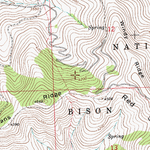 Topographic Map of National Bison Range, MT
