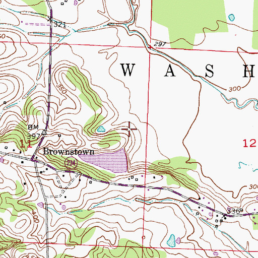 Topographic Map of Lake Hospitality, AR