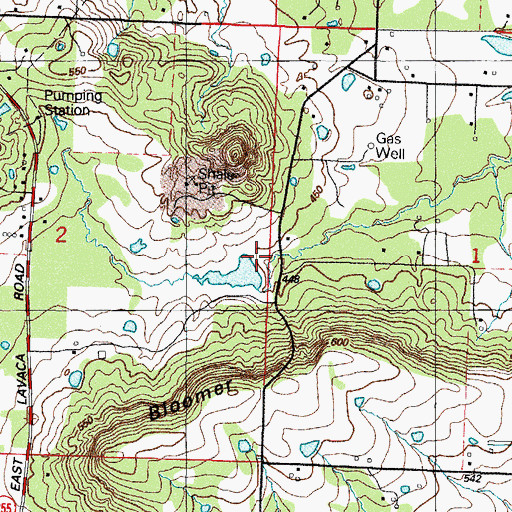 Topographic Map of Crouch Pond Number Two Dam, AR