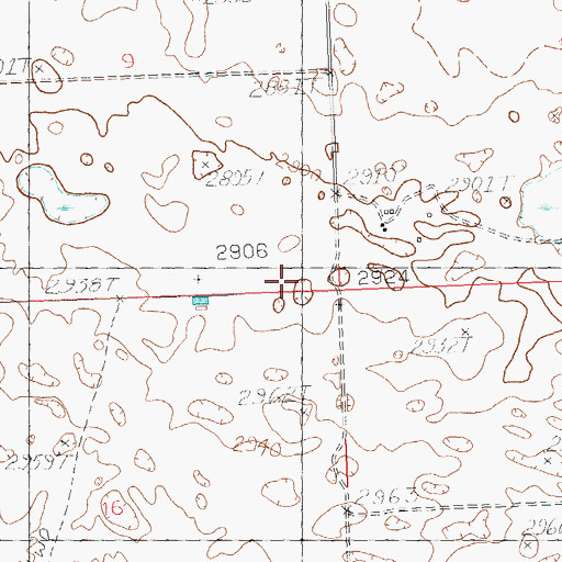 Topographic Map of Caldwell, MT