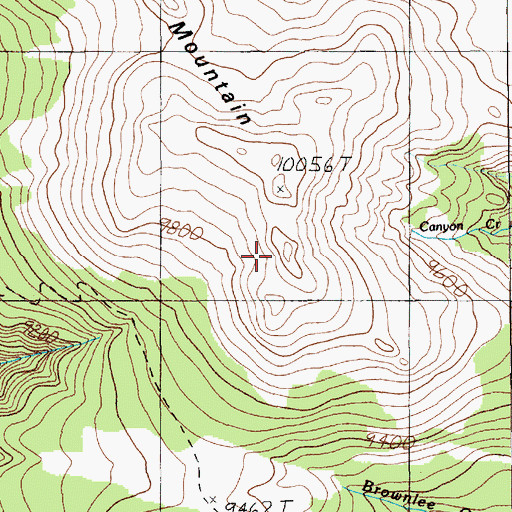 Topographic Map of Contact Mountain, MT