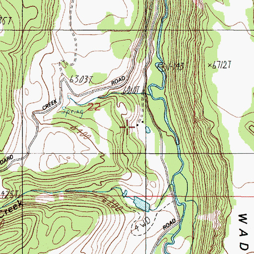 Topographic Map of Grahams Place, MT