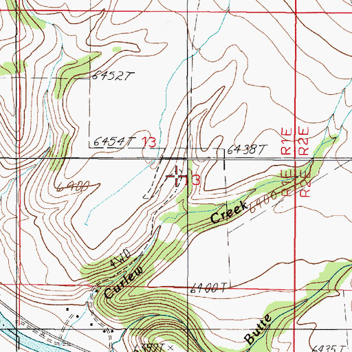 Topographic Map of Schusters Place, MT