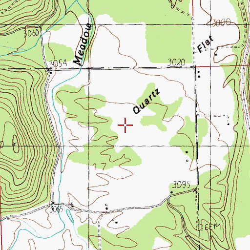 Topographic Map of Quartz Flat, MT