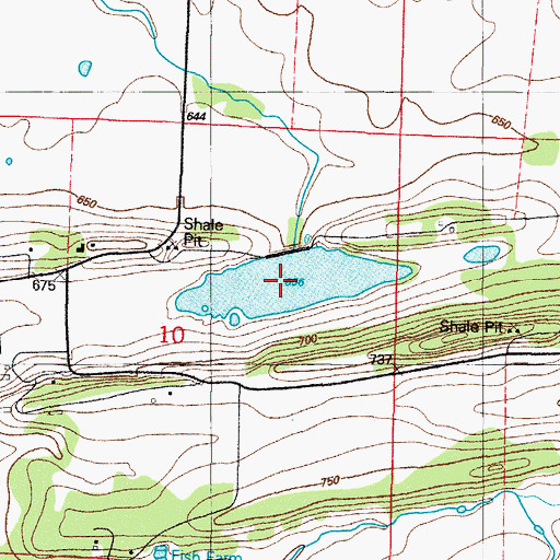 Topographic Map of Lake Number One, AR