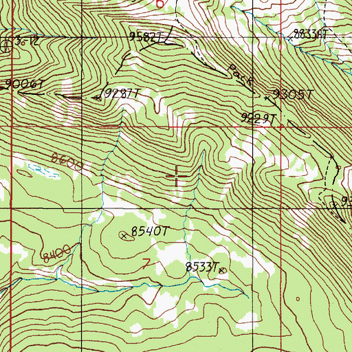 Topographic Map of Lee Metcalf Wilderness, MT