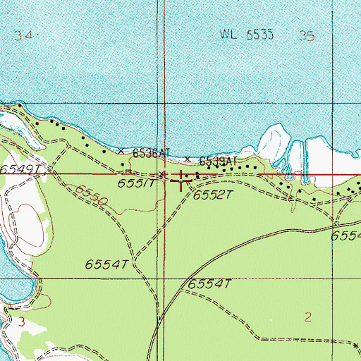 Topographic Map of 13S04E02BBBA01 Well, MT