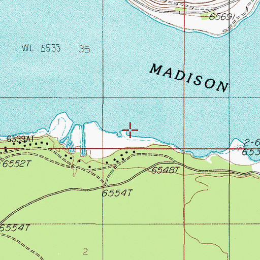 Topographic Map of 13S04E02AABB01 Well, MT