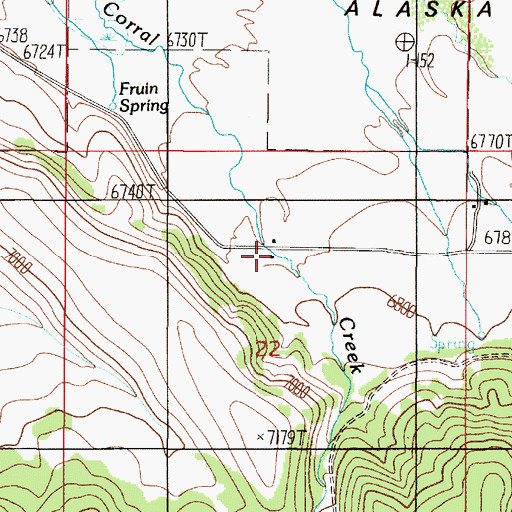 Topographic Map of 14S01E22ACBB01 Well, MT