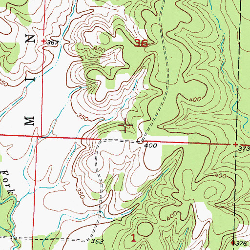 Topographic Map of Stanley Lake Number One, AR
