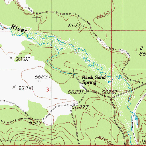 Topographic Map of 13S05E31AC__01 Spring, MT