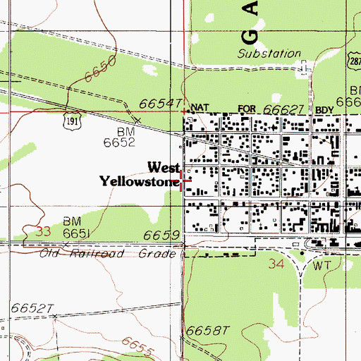 Topographic Map of 13S05E34BBCC01 Well, MT