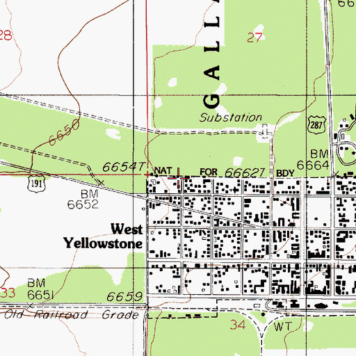 Topographic Map of 13S05E34BBAB01 Well, MT