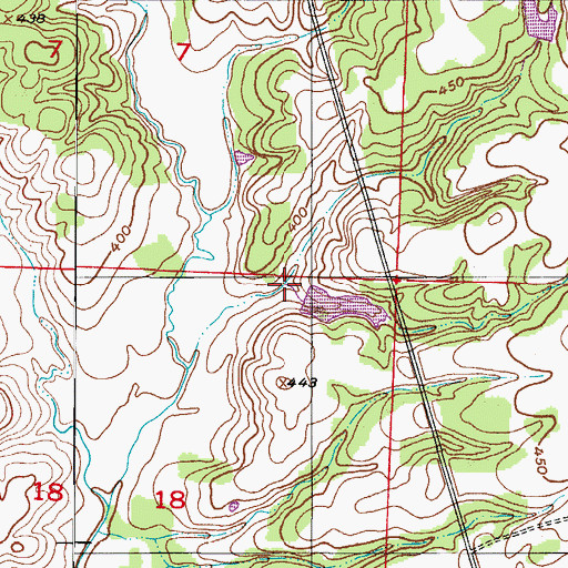 Topographic Map of H and P Lake Dam, AR