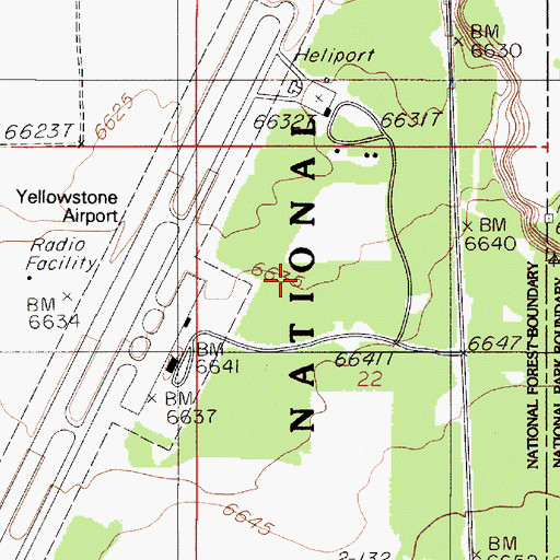 Topographic Map of 13S05E34BDCA01 Well, MT