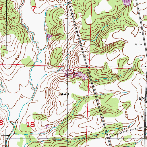 Topographic Map of H and P Lake, AR