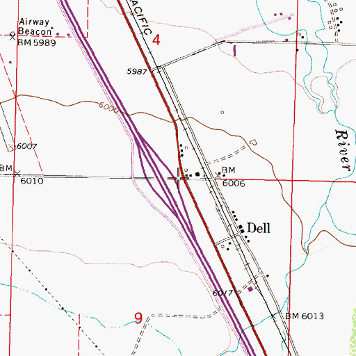Topographic Map of 13S09W04DCDC01 Well, MT