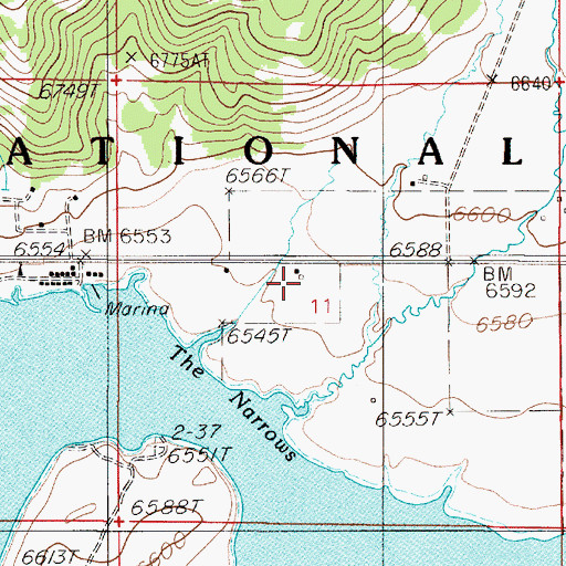 Topographic Map of 12S04E11BDDC01 Well, MT