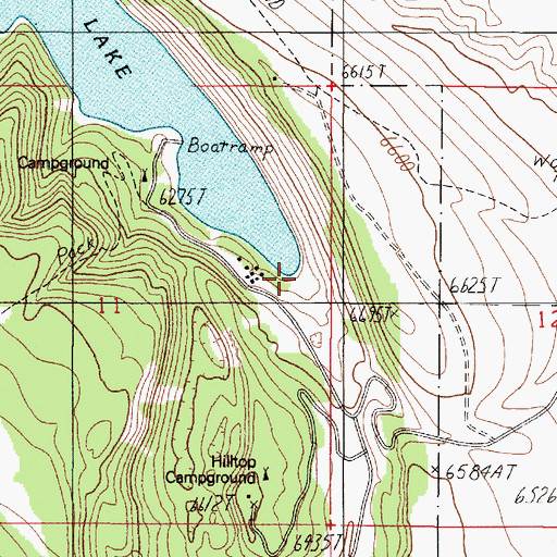 Topographic Map of 12S01E11ADD_01 Spring, MT