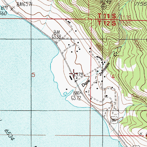 Topographic Map of 12S04E05ADDC01 Well, MT