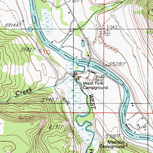 Topographic Map of 11S01E10DACD01 Well, MT