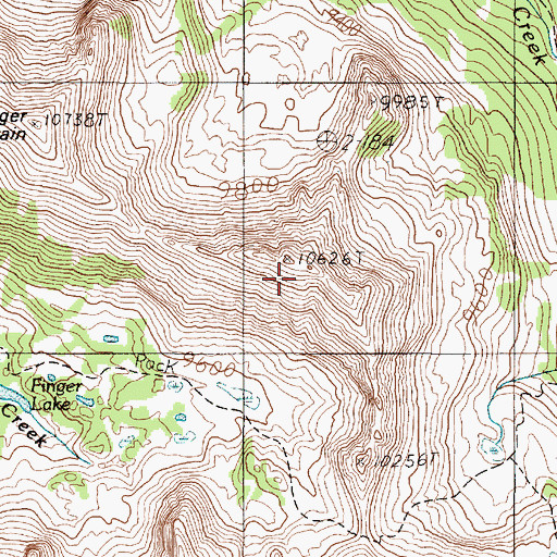 Topographic Map of 10S01E07BDD_01 Well, MT