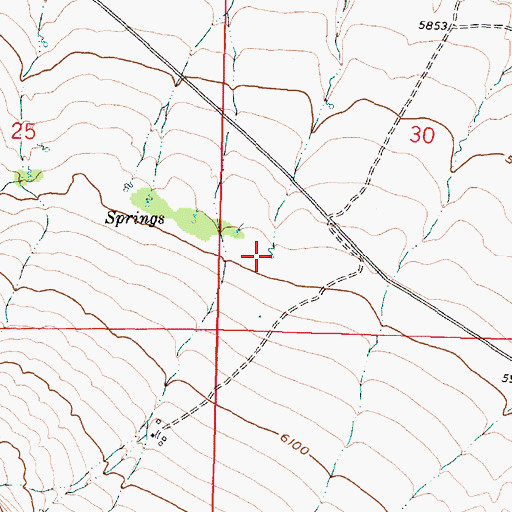 Topographic Map of Blacktail Spring, MT