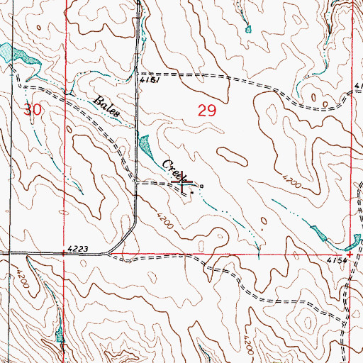 Topographic Map of 09S46E29CDAA02 Well, MT