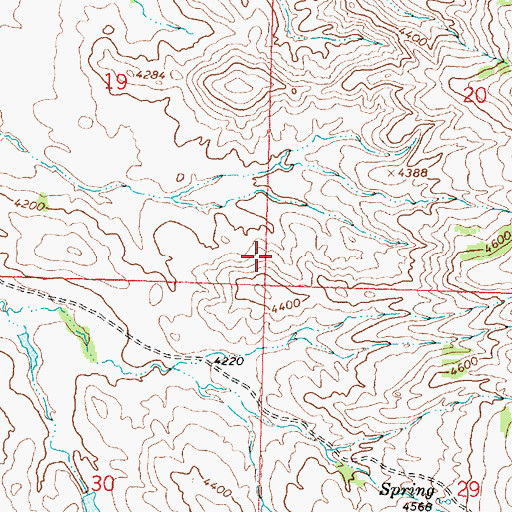 Topographic Map of 09S38E27BCDC01 Well, MT