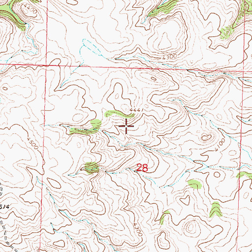 Topographic Map of 09S38E28BDA_01 Spring, MT